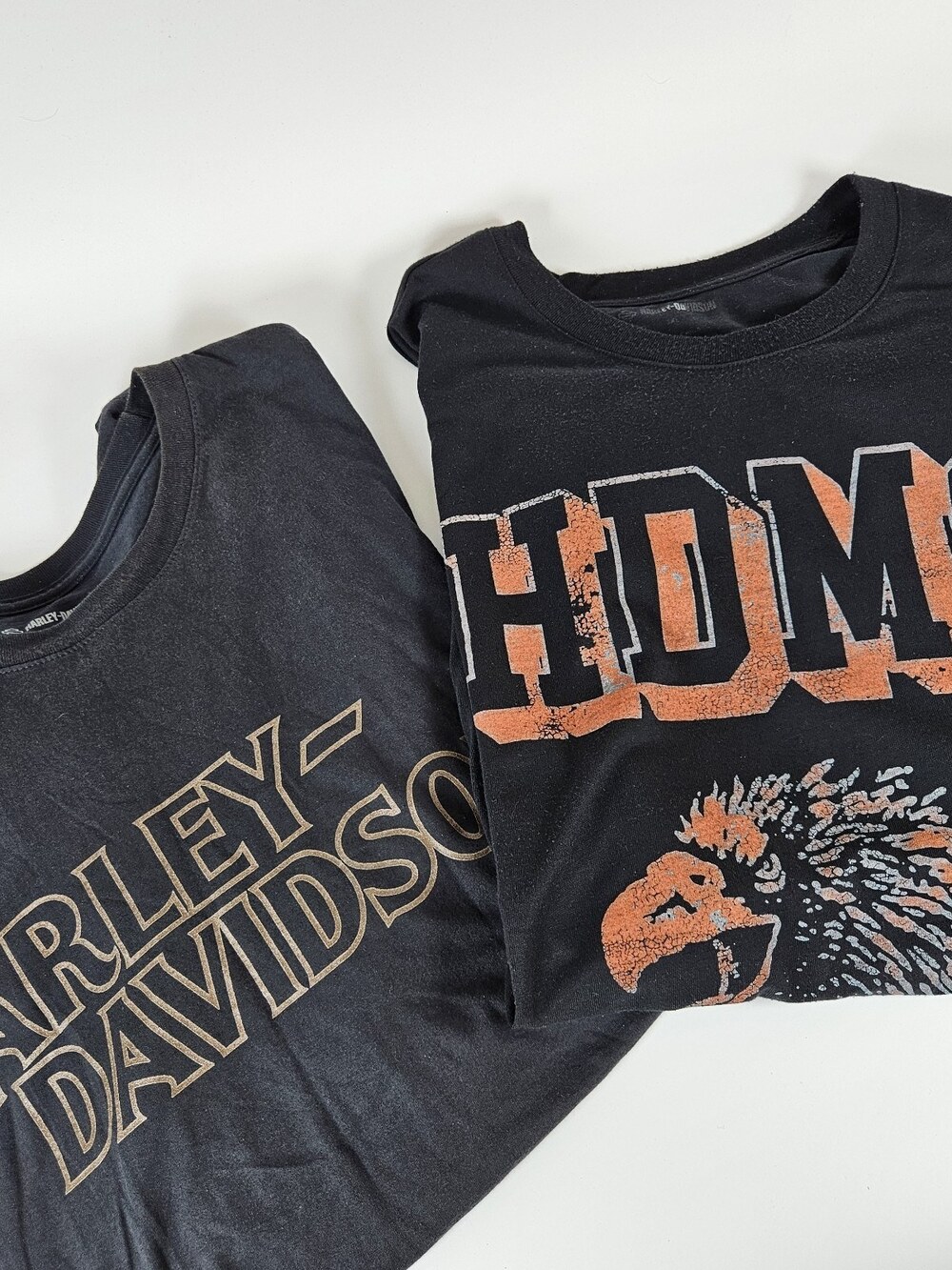 Lot Of 2 Harley-Davidson T-shirt Mens 3XL Black Motorcycle Biker